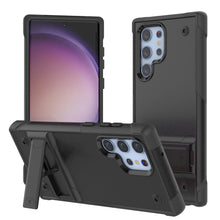Load image into Gallery viewer, Punkcase Galaxy S24 Ultra Case [Reliance Series] Protective Hybrid Military Grade Cover W/Built-in Kickstand [Black]
