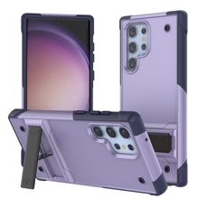 Load image into Gallery viewer, Punkcase Galaxy S23 Ultra Case [Reliance Series] Protective Hybrid Military Grade Cover W/Built-in Kickstand [Purple-Navy]
