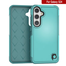Load image into Gallery viewer, PunkCase Galaxy S24 Case, [Spartan 2.0 Series] Clear Rugged Heavy Duty Cover [Light Blue]
