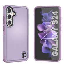 Load image into Gallery viewer, PunkCase Galaxy S24 Case, [Spartan 2.0 Series] Clear Rugged Heavy Duty Cover [Lilac]

