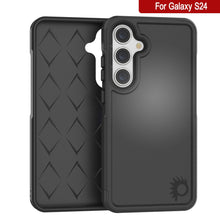 Load image into Gallery viewer, PunkCase Galaxy S24 Case, [Spartan 2.0 Series] Clear Rugged Heavy Duty Cover [Black]
