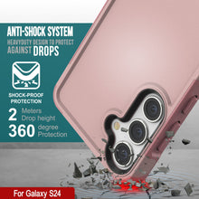 Load image into Gallery viewer, PunkCase Galaxy S24 Case, [Spartan 2.0 Series] Clear Rugged Heavy Duty Cover [Pink]
