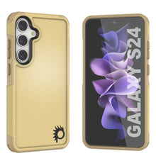 Load image into Gallery viewer, PunkCase Galaxy S24 Case, [Spartan 2.0 Series] Clear Rugged Heavy Duty Cover [Yellow]
