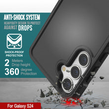 Load image into Gallery viewer, PunkCase Galaxy S24 Case, [Spartan 2.0 Series] Clear Rugged Heavy Duty Cover [Black]
