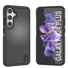 Load image into Gallery viewer, PunkCase Galaxy S24+ Plus Case, [Spartan 2.0 Series] Clear Rugged Heavy Duty Cover [Black]
