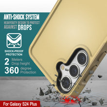 Load image into Gallery viewer, PunkCase Galaxy S24+ Plus Case, [Spartan 2.0 Series] Clear Rugged Heavy Duty Cover [Yellow]

