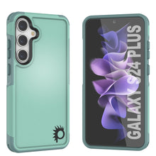 Load image into Gallery viewer, PunkCase Galaxy S24+ Plus Case, [Spartan 2.0 Series] Clear Rugged Heavy Duty Cover [Teal]
