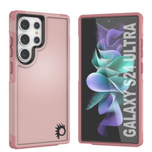 Load image into Gallery viewer, PunkCase Galaxy S24 Ultra Case, [Spartan 2.0 Series] Clear Rugged Heavy Duty Cover [Pink]
