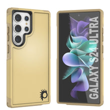 Load image into Gallery viewer, PunkCase Galaxy S24 Ultra Case, [Spartan 2.0 Series] Clear Rugged Heavy Duty Cover [Yellow]

