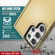 Load image into Gallery viewer, PunkCase Galaxy S24 Ultra Case, [Spartan 2.0 Series] Clear Rugged Heavy Duty Cover [Yellow]
