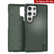 Load image into Gallery viewer, PunkCase Galaxy S24 Ultra Case, [Spartan 2.0 Series] Clear Rugged Heavy Duty Cover [Dark Green]
