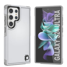 Load image into Gallery viewer, PunkCase Galaxy S24 Ultra Case, [Spartan 2.0 Series] Clear Rugged Heavy Duty Cover [White]
