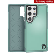 Load image into Gallery viewer, PunkCase Galaxy S24 Ultra Case, [Spartan 2.0 Series] Clear Rugged Heavy Duty Cover [Teal]
