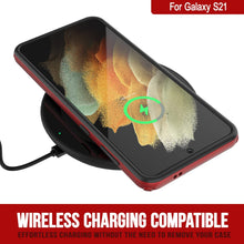 Load image into Gallery viewer, Punkcase Galaxy S21 Case [Mirage Series] Heavy Duty Phone Cover (Red)
