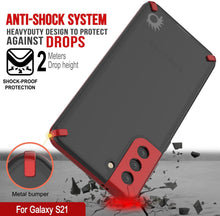 Load image into Gallery viewer, Punkcase Galaxy S21 Case [Mirage Series] Heavy Duty Phone Cover (Red)
