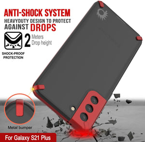 Punkcase Galaxy S21 Plus Case [Mirage Series] Heavy Duty Phone Cover (Red)