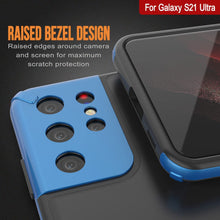 Load image into Gallery viewer, Punkcase Galaxy S21 Ultra Case [Mirage Series] Heavy Duty Phone Cover (Blue)
