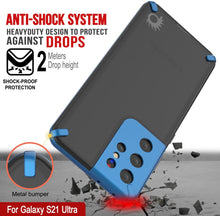 Load image into Gallery viewer, Punkcase Galaxy S21 Ultra Case [Mirage Series] Heavy Duty Phone Cover (Blue)
