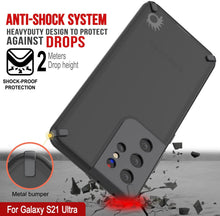 Load image into Gallery viewer, Punkcase Galaxy S21 Ultra Case [Mirage Series] Heavy Duty Phone Cover (Black)

