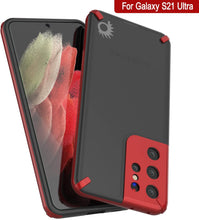 Load image into Gallery viewer, Punkcase Galaxy S21 Ultra Case [Mirage Series] Heavy Duty Phone Cover (Red)
