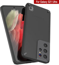 Load image into Gallery viewer, Punkcase Galaxy S21 Ultra Case [Mirage Series] Heavy Duty Phone Cover (Black)
