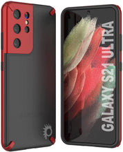 Load image into Gallery viewer, Punkcase Galaxy S21 Ultra Case [Mirage Series] Heavy Duty Phone Cover (Red)
