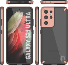 Load image into Gallery viewer, Punkcase Galaxy S21 Ultra Case [Mirage Series] Heavy Duty Phone Cover (Gold)
