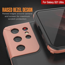 Load image into Gallery viewer, Punkcase Galaxy S21 Ultra Case [Mirage Series] Heavy Duty Phone Cover (Gold)
