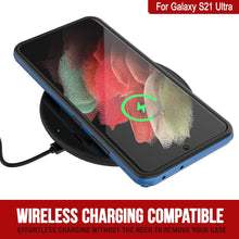 Load image into Gallery viewer, Punkcase Galaxy S21 Ultra Case [Mirage Series] Heavy Duty Phone Cover (Blue)
