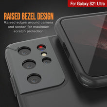 Load image into Gallery viewer, Punkcase Galaxy S21 Ultra Case [Mirage Series] Heavy Duty Phone Cover (Black)

