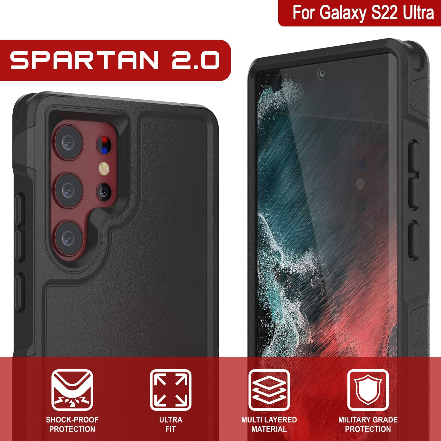 PunkCase iPhone 12 Mini Case, [Spartan Series] Clear Rugged Heavy Duty –  punkcase