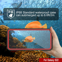 Load image into Gallery viewer, Galaxy S22 Water/ Shock/ Snowproof [Extreme Series] Slim Screen Protector Case [Red]
