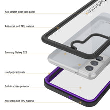 Load image into Gallery viewer, Galaxy S22 Water/ Shockproof [Extreme Series] Slim Screen Protector Case [Purple]
