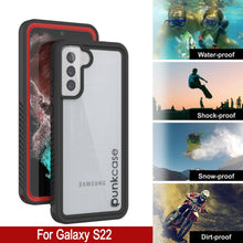 Load image into Gallery viewer, Galaxy S22 Water/ Shock/ Snowproof [Extreme Series] Slim Screen Protector Case [Red]
