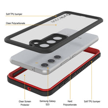 Load image into Gallery viewer, Galaxy S23 Water/ Shock/ Snowproof [Extreme Series] Slim Screen Protector Case [Red]
