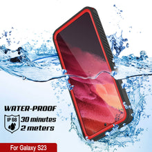 Load image into Gallery viewer, Galaxy S23 Water/ Shock/ Snowproof [Extreme Series] Slim Screen Protector Case [Red]
