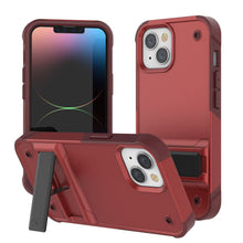 Load image into Gallery viewer, Punkcase iPhone 14 Plus Case [Reliance Series] Protective Hybrid Military Grade Cover W/Built-in Kickstand [Red-Rose]
