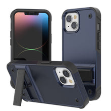 Load image into Gallery viewer, Punkcase iPhone 14 Case [Reliance Series] Protective Hybrid Military Grade Cover W/Built-in Kickstand [Navy-Black]
