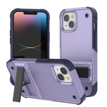 Load image into Gallery viewer, Punkcase iPhone 14 Case [Reliance Series] Protective Hybrid Military Grade Cover W/Built-in Kickstand [Purple-Navy]
