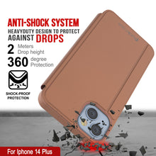 Load image into Gallery viewer, Punkcase iPhone 14 Plus Reflector Case Protective Flip Cover [Rose]
