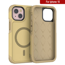 Load image into Gallery viewer, PunkCase iPhone 15 Case, [Spartan 2.0 Series] Clear Rugged Heavy Duty Cover W/Built in Screen Protector [yellow]
