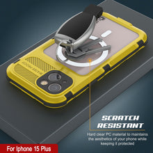 Load image into Gallery viewer, iPhone 15 Plus Metal Extreme 2.0 Series Aluminum Waterproof Case IP68 W/Buillt in Screen Protector [Yellow]
