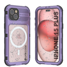 Load image into Gallery viewer, iPhone 15 Plus Metal Extreme 2.0 Series Aluminum Waterproof Case IP68 W/Buillt in Screen Protector [Purple]
