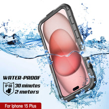 Load image into Gallery viewer, iPhone 15 Plus Metal Extreme 2.0 Series Aluminum Waterproof Case IP68 W/Buillt in Screen Protector [Silver]
