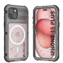 Load image into Gallery viewer, iPhone 15 Plus Metal Extreme 2.0 Series Aluminum Waterproof Case IP68 W/Buillt in Screen Protector [Silver]
