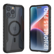 Load image into Gallery viewer, Punkcase iPhone 15 Pro Armor Stealth MAG Defense Case Protective Military Grade Multilayer Cover [Black]
