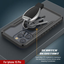 Load image into Gallery viewer, Punkcase iPhone 15 Pro Armor Stealth MAG Defense Case Protective Military Grade Multilayer Cover [Black]
