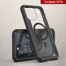 Load image into Gallery viewer, Punkcase iPhone 15 Pro Armor Stealth MAG Defense Case Protective Military Grade Multilayer Cover [Black]
