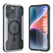 Load image into Gallery viewer, Punkcase iPhone 15 Pro Max Armor Stealth MAG Defense Case Protective Military Grade Multilayer Cover [White]
