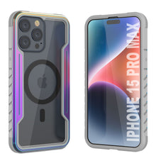 Load image into Gallery viewer, Punkcase iPhone 15 Pro Max Armor Stealth MAG Defense Case Protective Military Grade Multilayer Cover [Rainbow]
